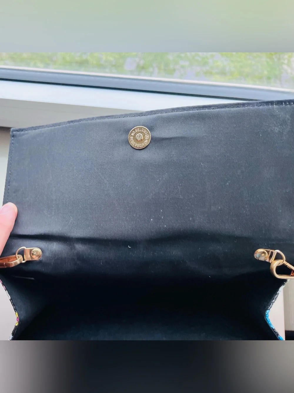 Colorful Snakeskin-Pattern Clutch with Removable Shoulder Bag Strap Vegan
